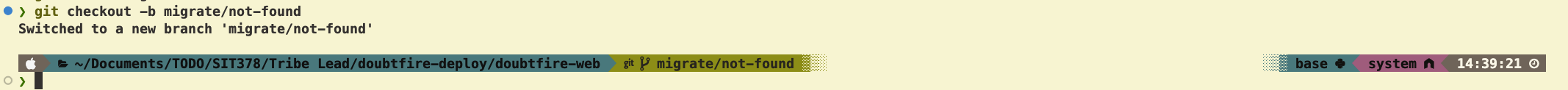 create branch
