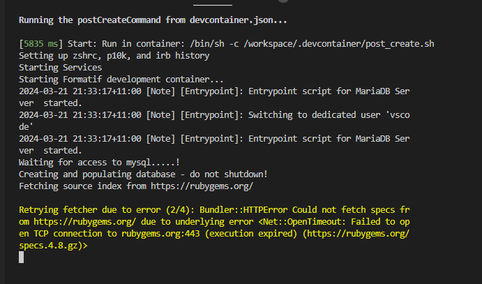 Docker Error